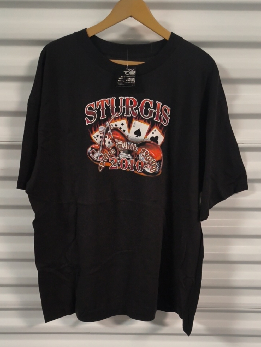 70th Anniversary Sturgis Black Hills Rally 2010 Graphic Short Sleeve Tee 4XL NWT